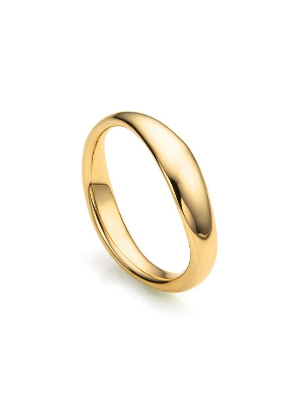 18k Classic Plain Gold Ring